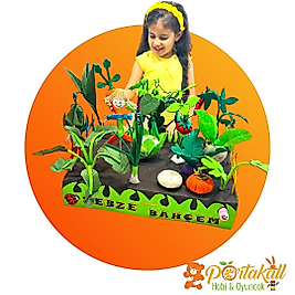 Sebze Bahçem Eğitici Keçe Sebze Oyuncağı
