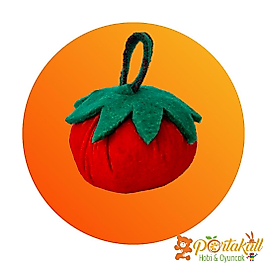 Domates Figürlü Keçe Sebze Oyuncağı