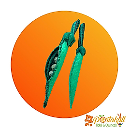 Bezelye Figürlü Eğitici Keçe Sebze Oyuncağı