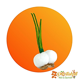 Sarımsak Figürlü Eğitici Keçe Sebze Oyuncağı