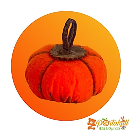 Bal Kabağı Figürlü Eğitici Keçe Sebze Oyuncağı