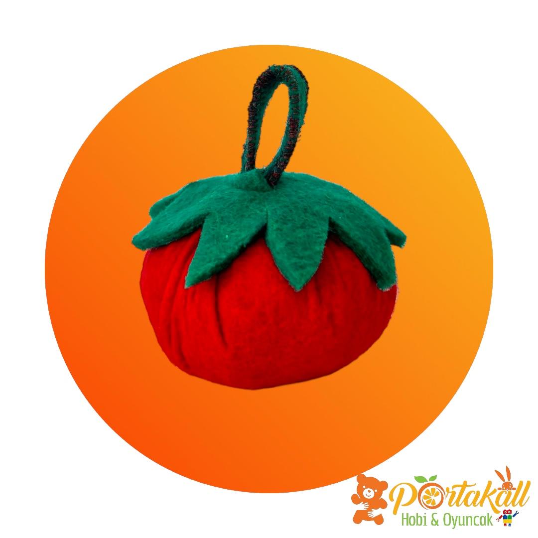 Domates Figürlü Keçe Sebze Oyuncağı