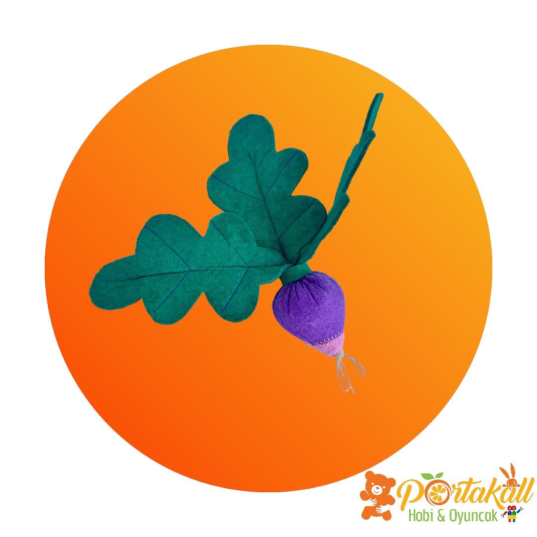 Turp Figürlü Keçe Sebze Oyuncağı