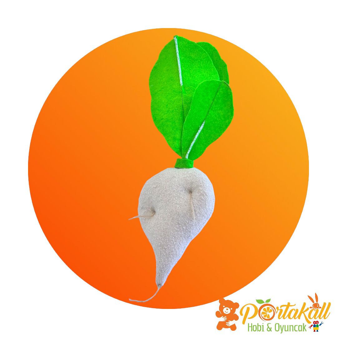Şeker Pancarı Figürlü Eğitici Keçe Sebze Oyuncağı