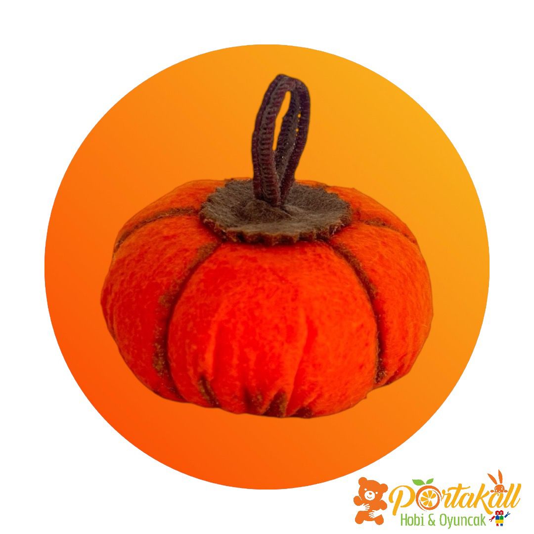 Bal Kabağı Figürlü Eğitici Keçe Sebze Oyuncağı