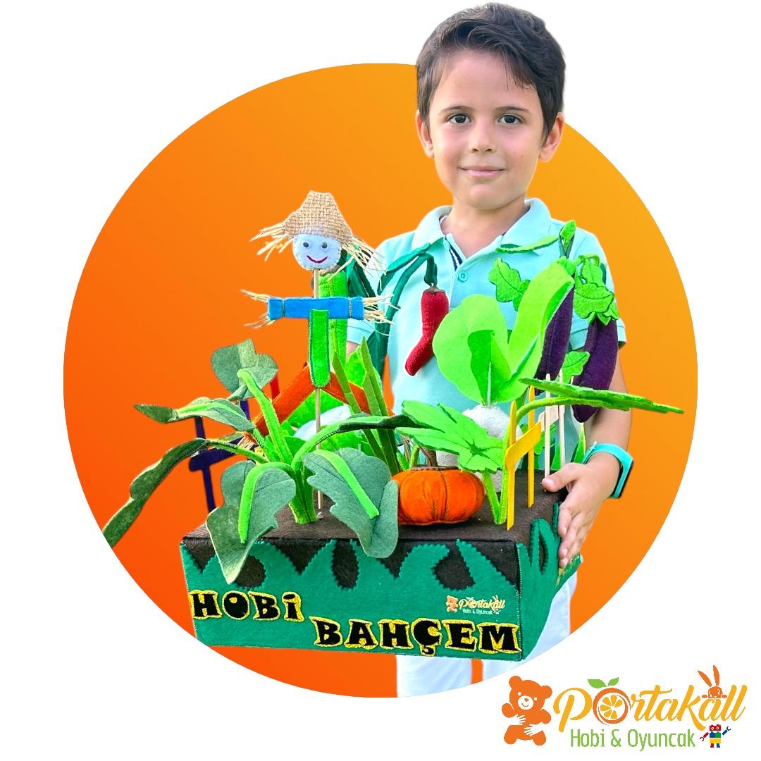 Dark Green Hobi Bahçem Eğitici Keçe Sebze Oyuncağı