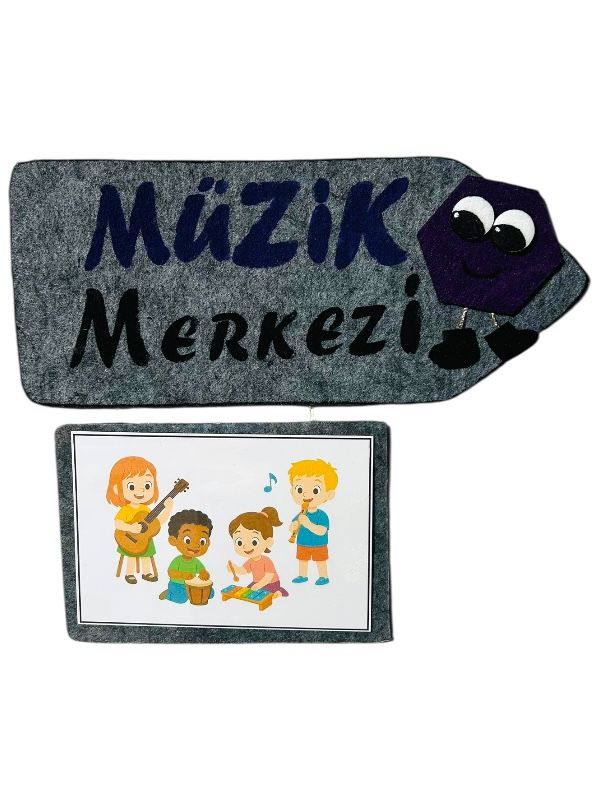 Okul Öncesi Öğrenme Merkezi panosu “Müzik Merkezi”
